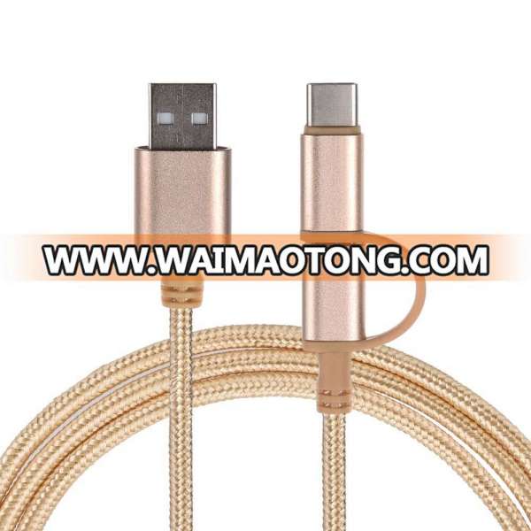 Flexible 3in1 USB Data Charging Cable USB Charger Lead for iPhone for Samsung for Huawei for Xiaomi